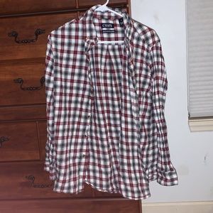 Chaps Red and White Flannel